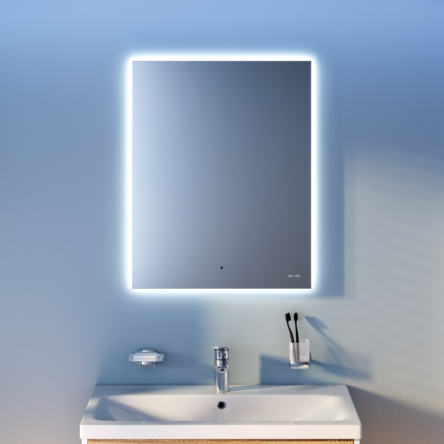 X-Joy Зеркало с интерьерной Led подсветкой, ИК-сенсором, 55 см