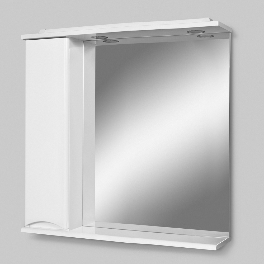 M80MPR(L)0801 Зеркальный шкаф с подсветкой, 80 см