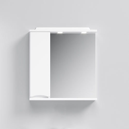 Зеркальный шкаф с подсветкой, 65 см