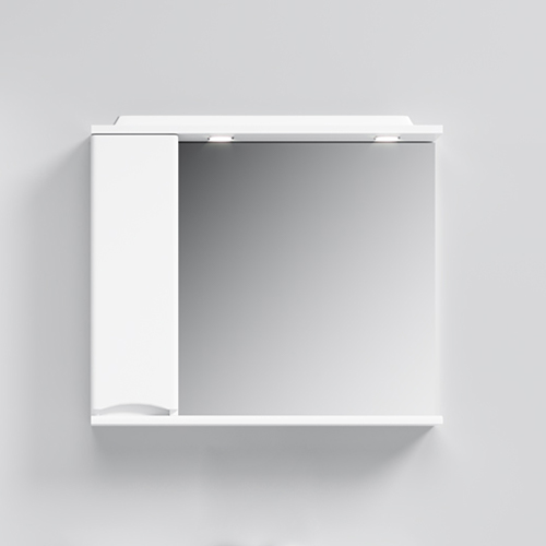 Зеркальный шкаф с подсветкой, 80 см
